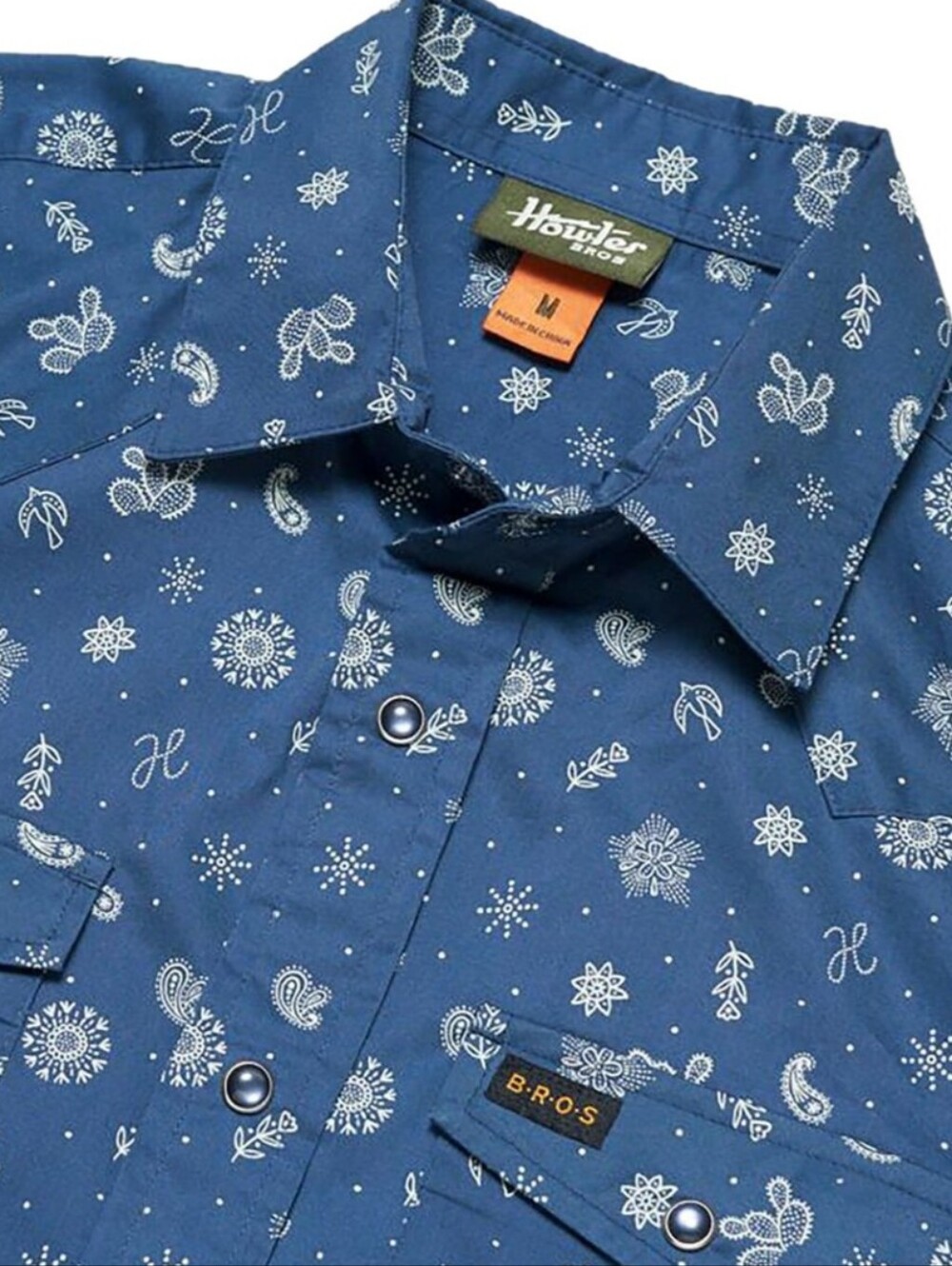 Howler Brothers Boy's H Bar B Snapshirt Western Paisley